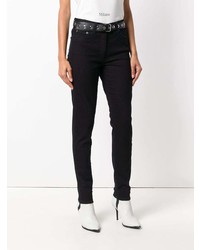 Черные джинсы скинни от Moschino