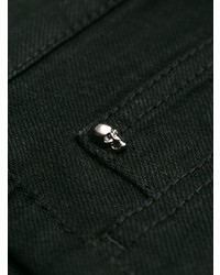 Черные джинсы скинни от Alexander McQueen