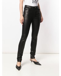 Черные джинсы скинни от Saint Laurent