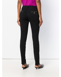 Черные джинсы скинни от Cavalli Class