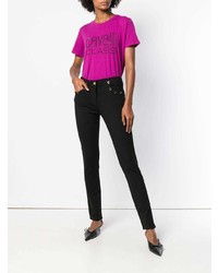 Черные джинсы скинни от Cavalli Class