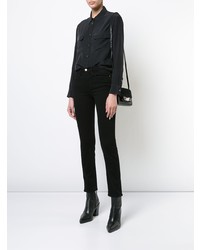 Черные джинсы скинни от Frame Denim