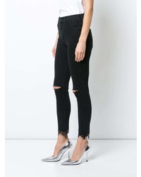 Черные джинсы скинни от Mother