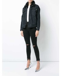 Черные джинсы скинни от Mother