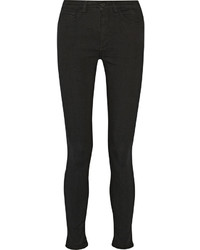 Черные джинсы скинни от Victoria Beckham