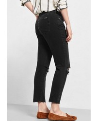 Черные джинсы скинни от Violeta BY MANGO