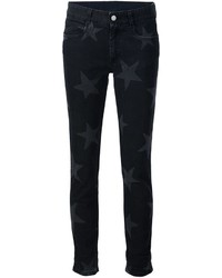 Женские черные джинсы со звездами от Stella McCartney