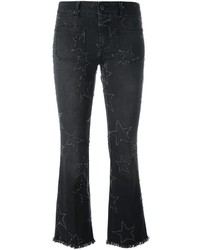 Женские черные джинсы со звездами от Stella McCartney