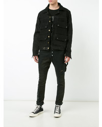 Мужские черные джинсы от Black Fist