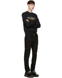 Мужские черные джинсы от Alexander McQueen