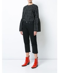 Женские черные джинсы от Loewe