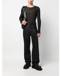 Мужские черные джинсы от Ann Demeulemeester