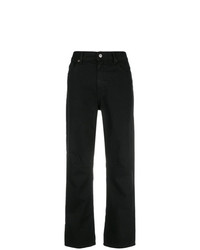 Женские черные джинсы от MM6 MAISON MARGIELA
