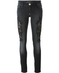 Женские черные джинсы от Philipp Plein