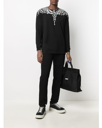 Мужские черные джинсы от Marcelo Burlon County of Milan