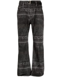 Мужские черные джинсы от Sacai