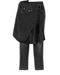 Женские черные джинсы от Sacai