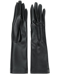 Черные длинные перчатки от Stella McCartney