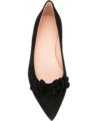 Черные замшевые балетки от Unützer