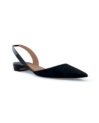 Черные замшевые балетки от Paul Andrew