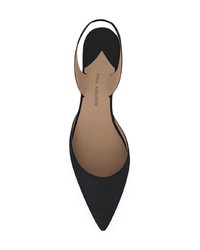 Черные замшевые балетки от Paul Andrew