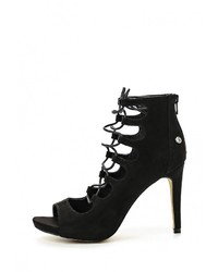 Черные замшевые босоножки на каблуке от Blink