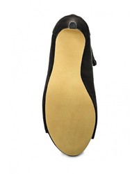 Черные замшевые босоножки на каблуке от Blink