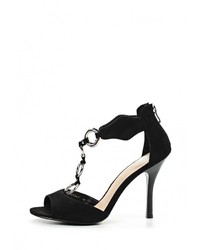 Черные замшевые босоножки на каблуке от Calipso