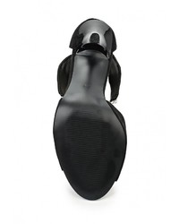 Черные замшевые босоножки на каблуке от Calipso