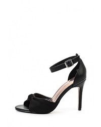Черные замшевые босоножки на каблуке от Jessica Wright