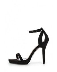 Черные замшевые босоножки на каблуке от Jessica Wright