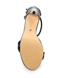 Черные замшевые босоножки на каблуке от Mariamare