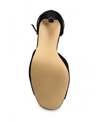 Черные замшевые босоножки на каблуке от River Island