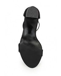 Черные замшевые босоножки на каблуке от Tulipano