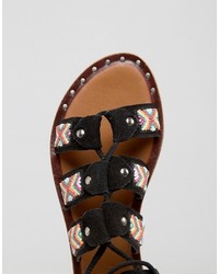 Женские черные замшевые босоножки от Park Lane