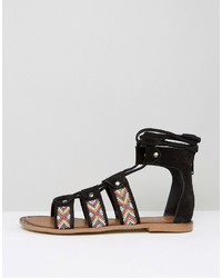 Женские черные замшевые босоножки от Park Lane