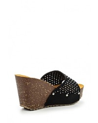 Женские черные замшевые босоножки от Catherine