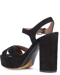 Женские черные замшевые босоножки от Tabitha Simmons