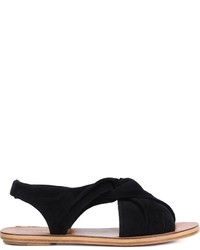 Женские черные замшевые босоножки от Derek Lam 10 Crosby
