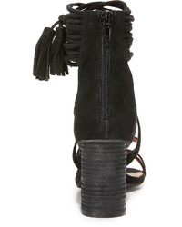 Женские черные замшевые босоножки от Jeffrey Campbell