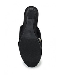 Женские черные замшевые босоножки от Donna Moda