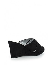 Женские черные замшевые босоножки от Donna Moda