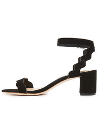 Женские черные замшевые босоножки от Loeffler Randall