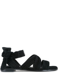 Женские черные замшевые босоножки от Senso