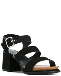 Женские черные замшевые босоножки от Tod's