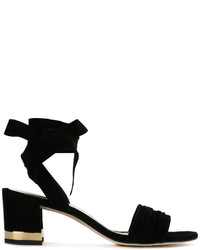 Женские черные замшевые босоножки от Stuart Weitzman