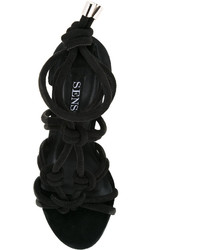 Женские черные замшевые босоножки от Senso