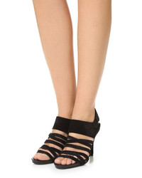 Женские черные замшевые босоножки от Pedro Garcia