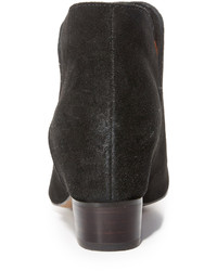 Черные замшевые ботильоны на танкетке от Matiko