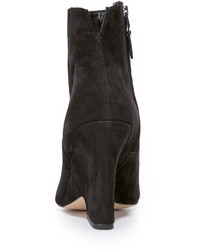 Черные замшевые ботильоны на танкетке от Sam Edelman